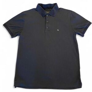 rag & bone Black Polo Shirt with Subtle Logo